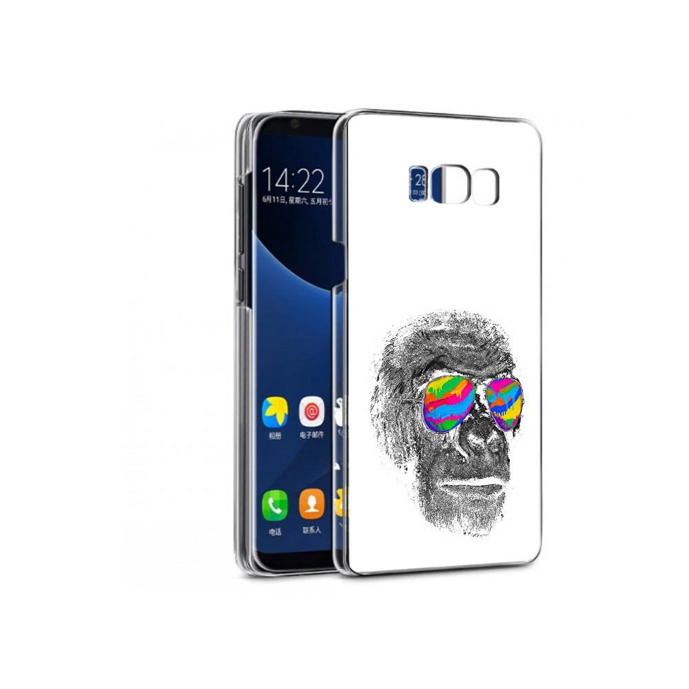 

Чехол MyPads Tocco для Samsung Galaxy S7 крутая обезьяна в очках (PT40116.513.422), Прозрачный, Tocco