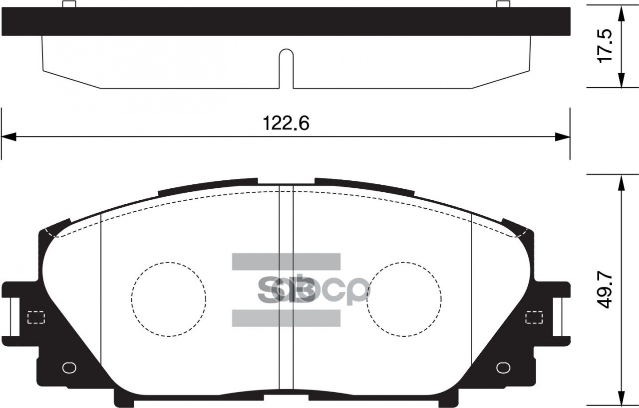 

Тормозные колодки Sangsin brake передние дисковые для Toyota Yaris 2006- SP1377