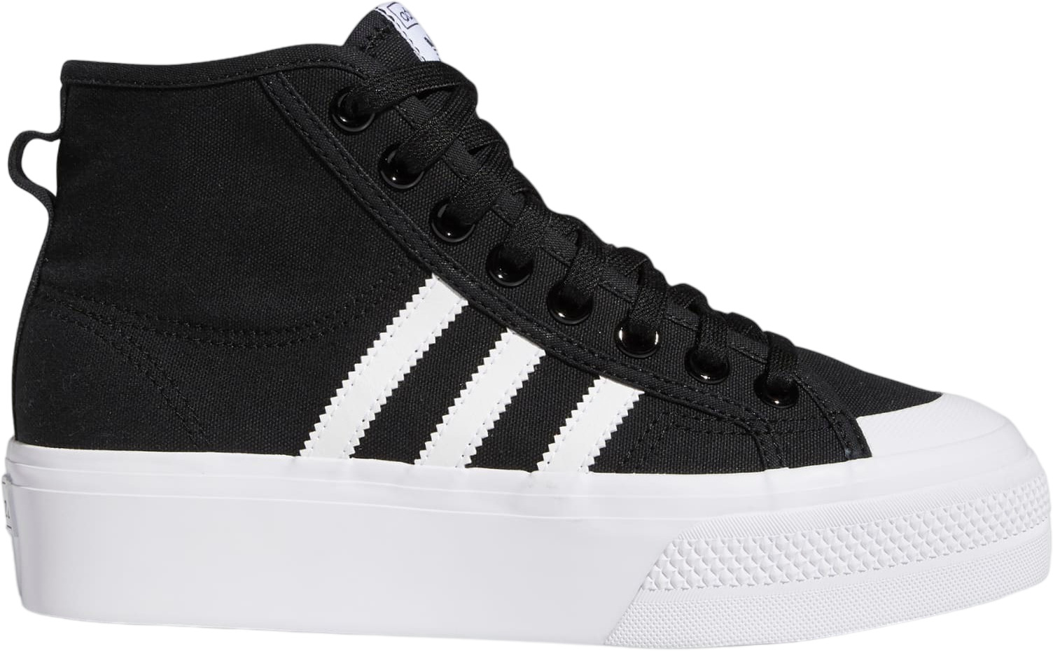 

Кеды женские Adidas Nizza Platform Mid черные 5 UK, Черный, Nizza Platform Mid