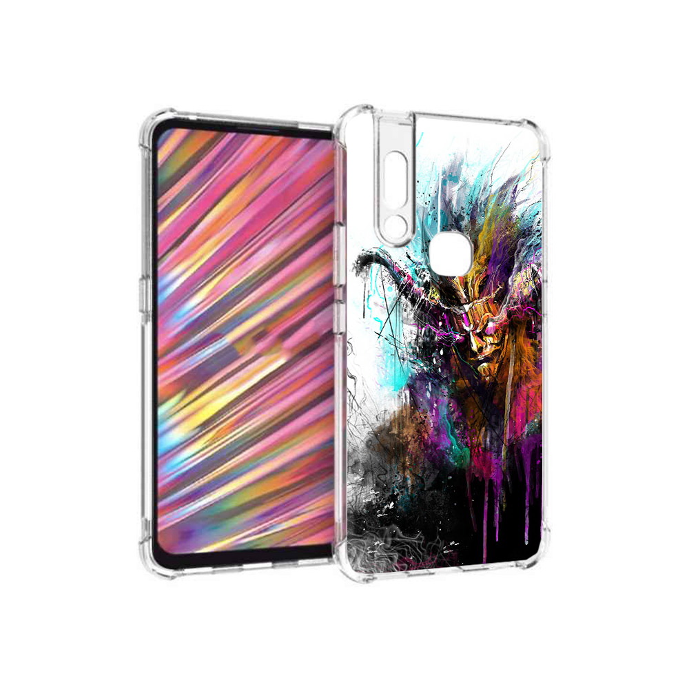 

Чехол MyPads Tocco для Vivo V15 яркий дьявол (PT127905.397.709), Прозрачный, Tocco