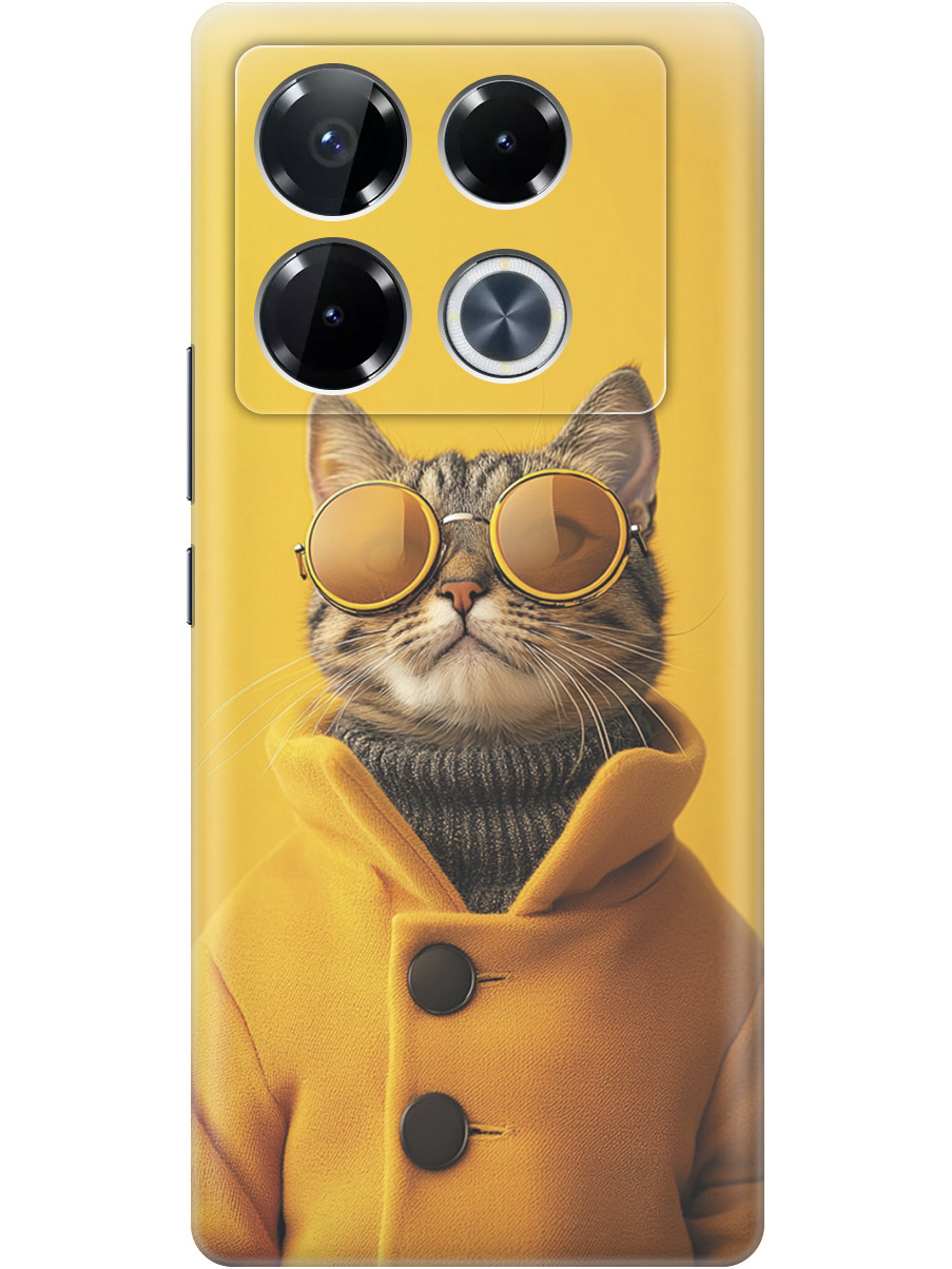 

Силиконовый чехол на Infinix Note 40 Pro / 40 Pro 5g / 40 Pro+ 5g с принтом 829354, Прозрачный;желтый;черный, 782627012