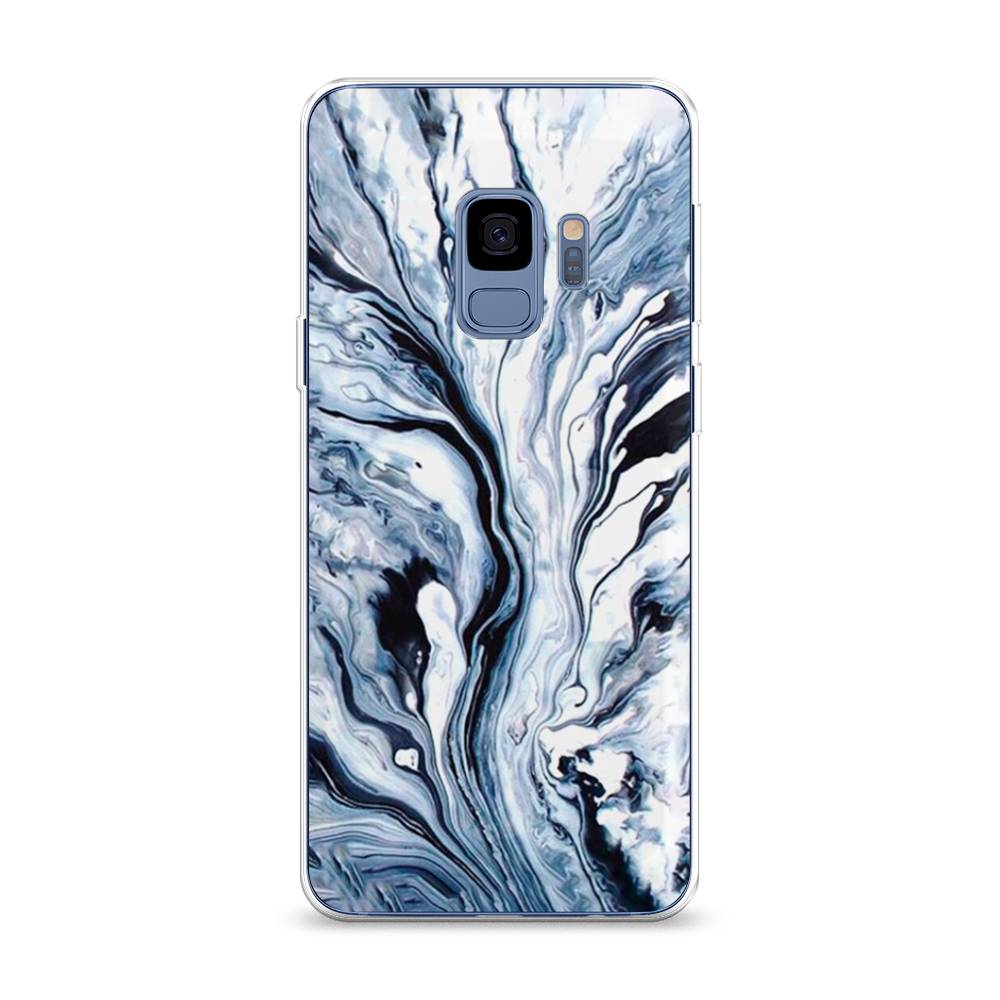 

Чехол Awog на Samsung Galaxy S9 "Голубой минерал мрамор", 25750-3
