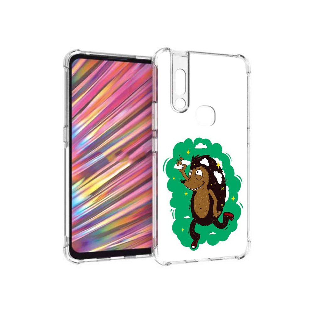

Чехол MyPads Tocco для Vivo V15 Ежик в облаках (PT127905.397.77), Прозрачный, Tocco