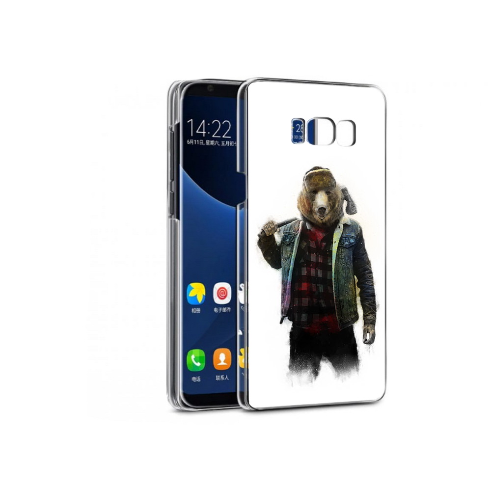 

Чехол MyPads Tocco для Samsung Galaxy S7 медведь с топором (PT40116.513.469), Прозрачный, Tocco
