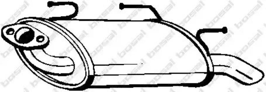 

Глушитель, задняя часть nissan almera n16 00-06 bosal 145-611
