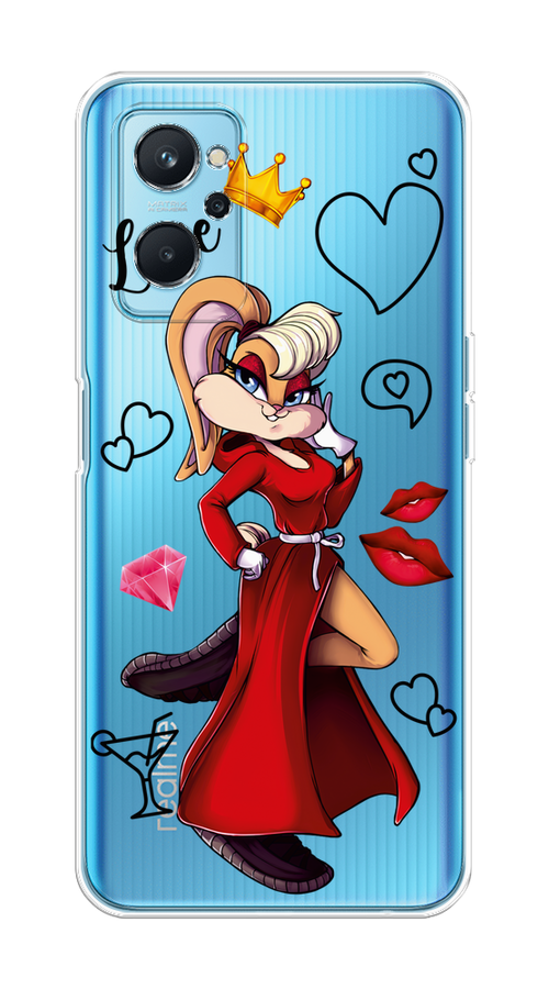 

Чехол на Realme 9i "Rich Lola Bunny", Красный;бежевый;оранжевый, 258050-6