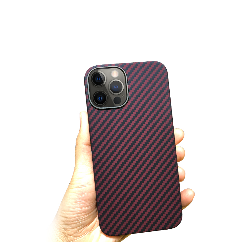 фото Чехол k-doo kevlar для iphone 12 pro max, арамид, ударопрочный, ультратонкий, красный