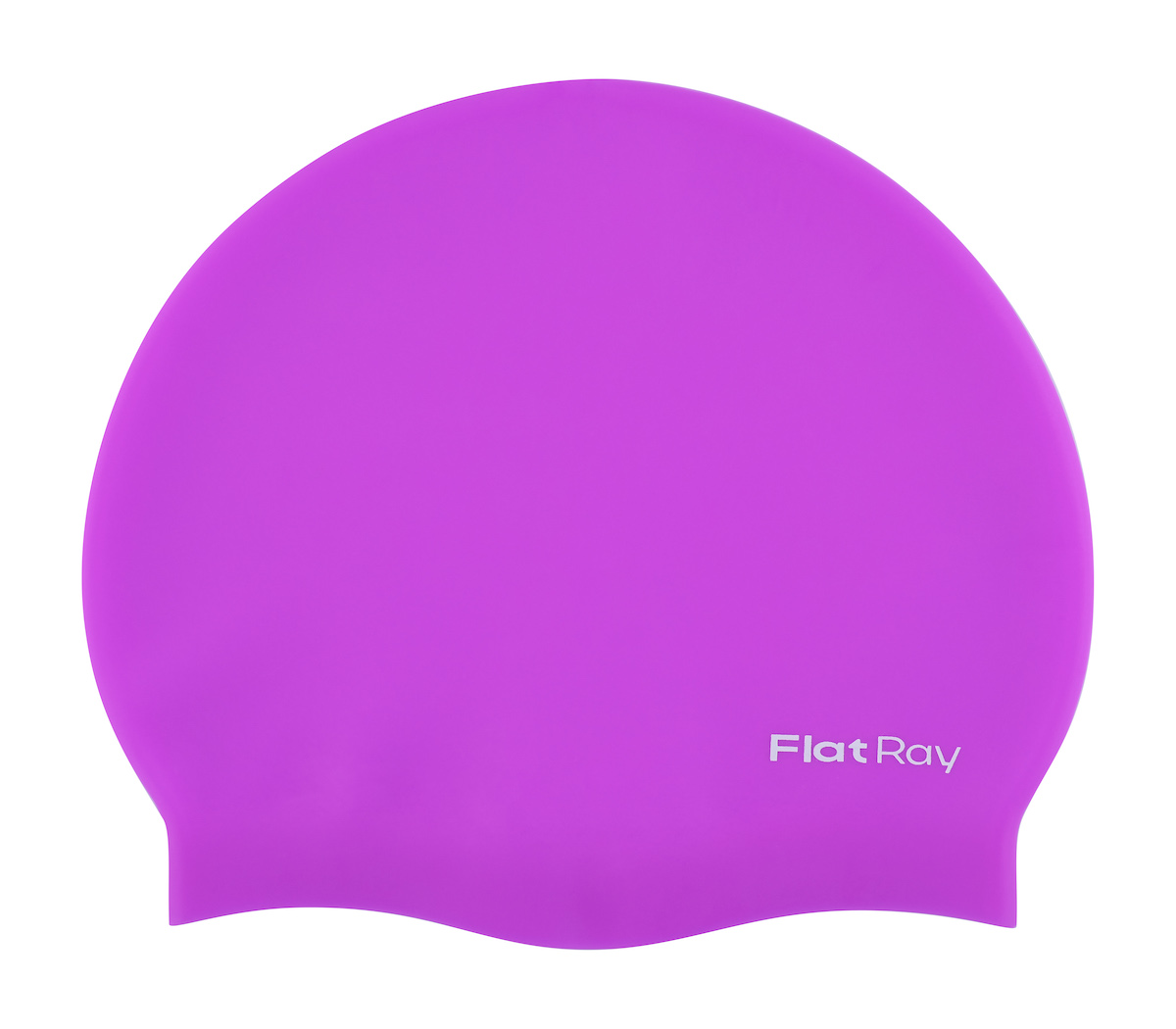 Силиконовая шапочка для плавания Flat Ray Silicone Swim Cap, пурпурный