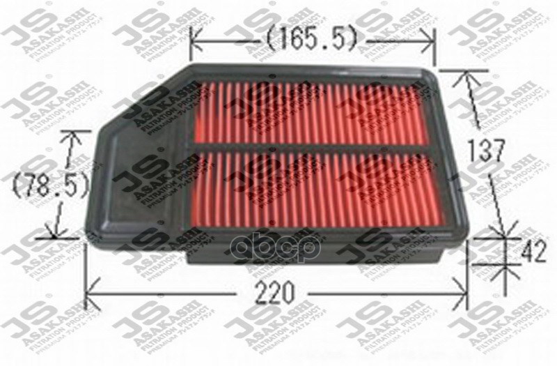

Фильтр воздушный honda city ii 00-03 mot.1,5vtec js asakashi a880j