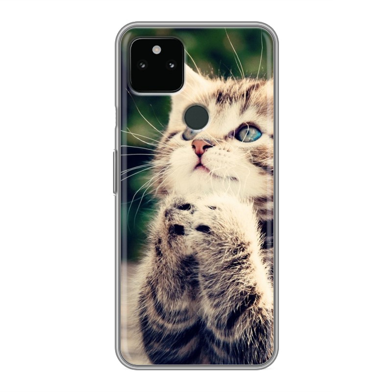 

Дизайнерский силиконовый чехол для Google Pixel 5a 5G Котята