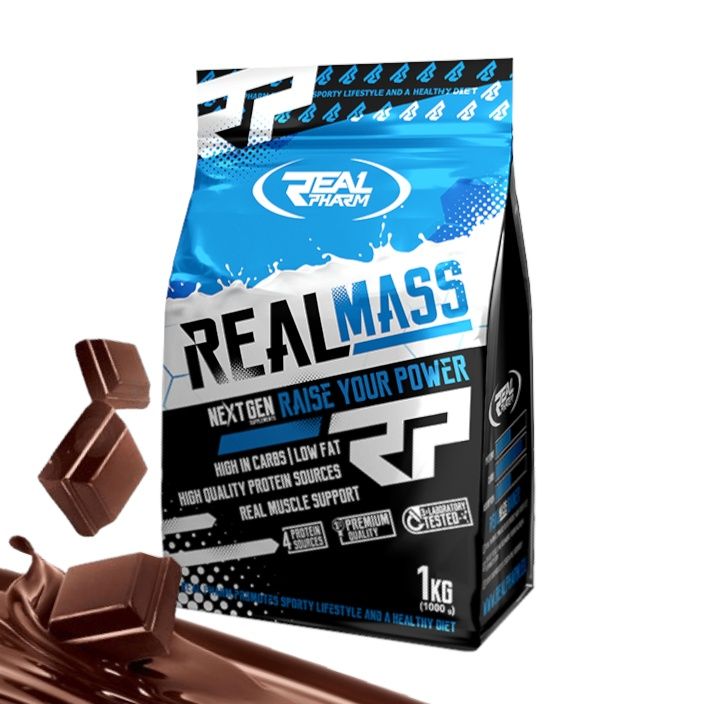 Протеин Real Pharm, Real Mass, 1кг (Шоколад)