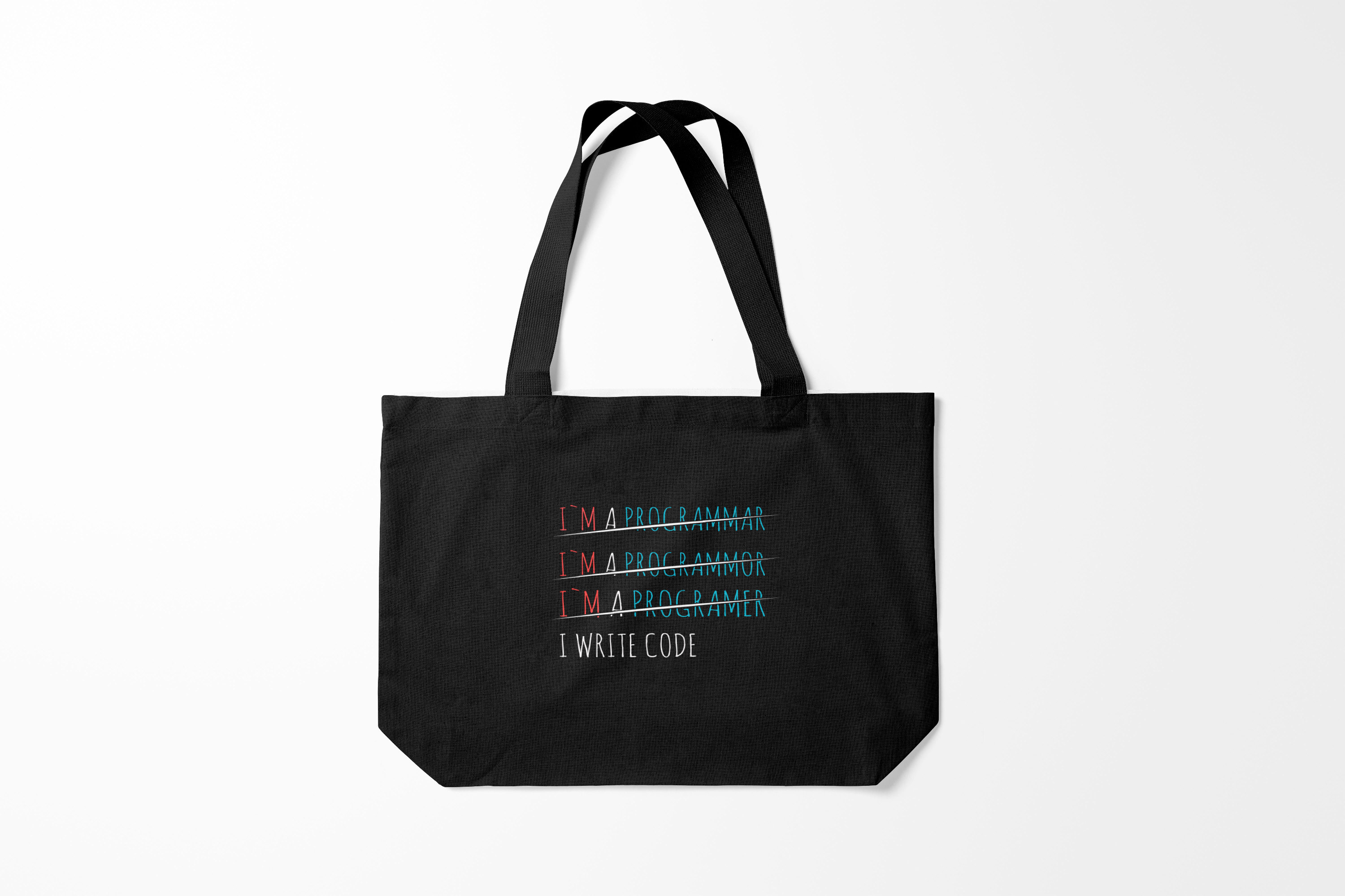 

Сумка шoппер унисекс Burnettie Коллеги I write code, черный, Коллеги I write code
