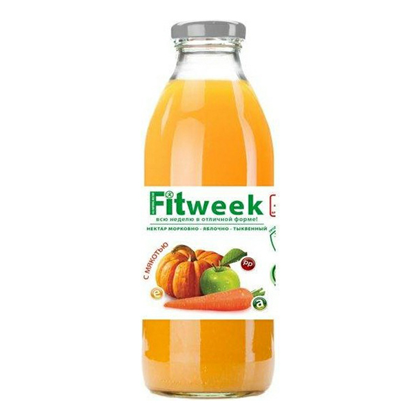 

Нектар Fitweek морковь-яблоко-тыква с мякотью 750 мл