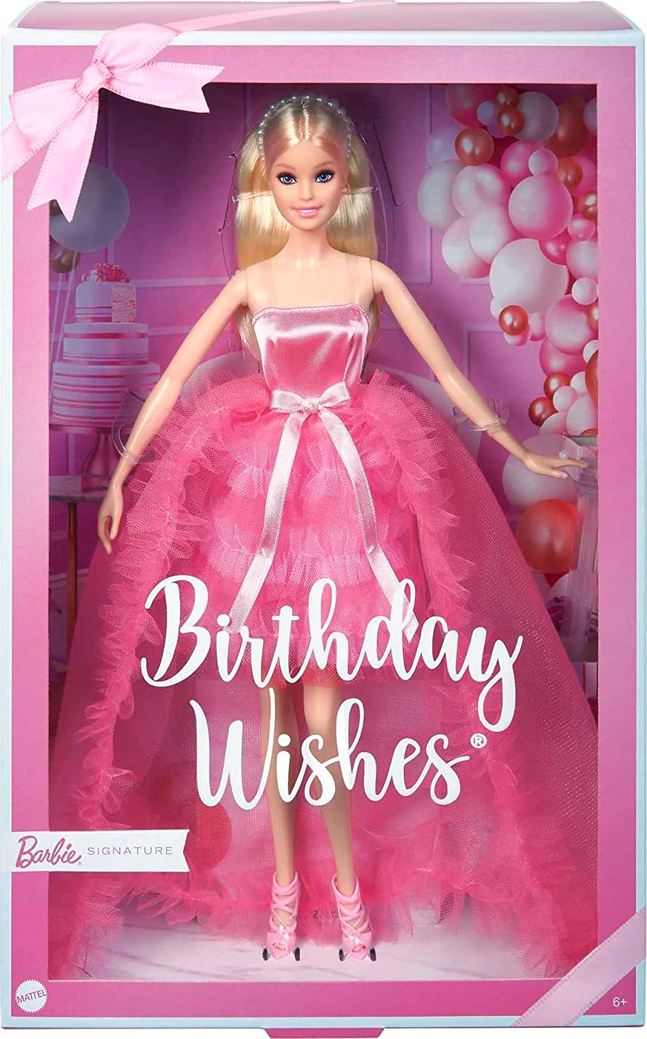 

Кукла Barbie Коллекционная Birthday Wishes, блондинка в розовом платье