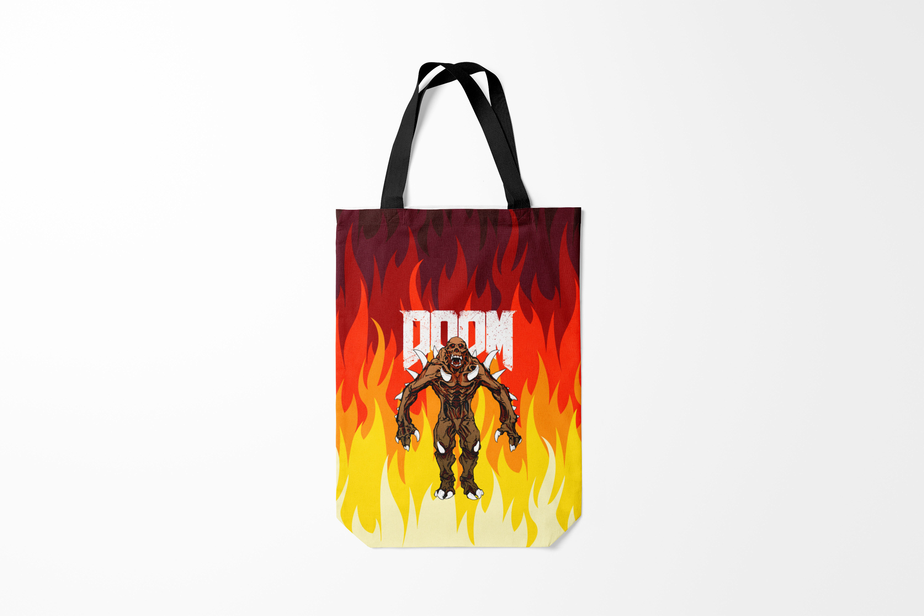 

Сумка шoппер унисекс Burnettie Doom IMP FIRE AND MONSTER,, Doom IMP FIRE AND MONSTER