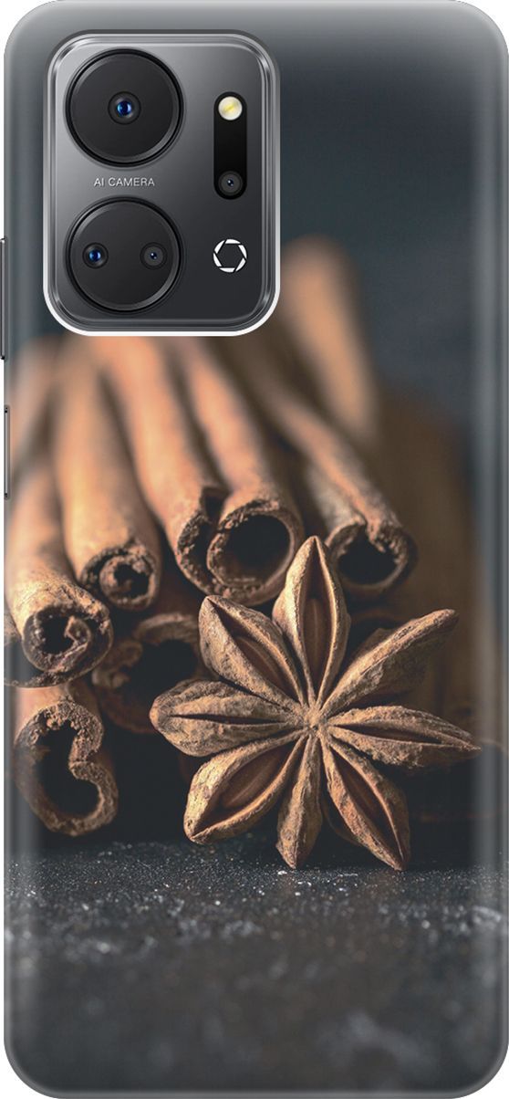 

Силиконовый чехол на Honor X7a с принтом "Корица", Коричневый;серый, 159382