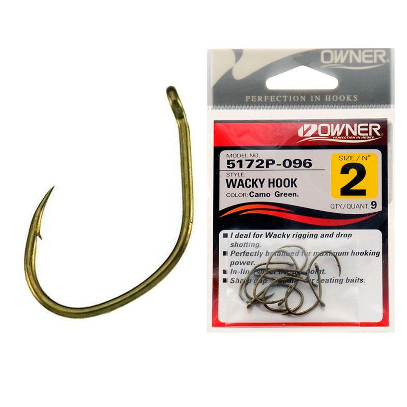

Крючок OWNER WACKY HOOK №6 CG 9 шт