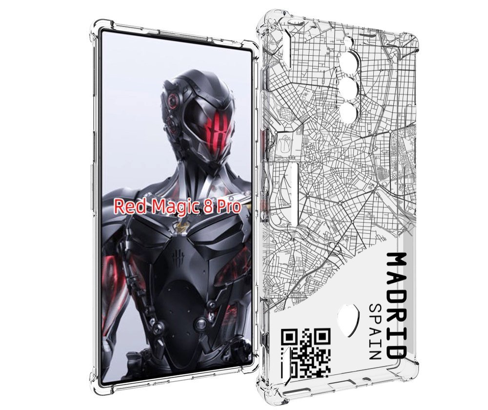 

Чехол MyPads схема-мадрид для ZTE Nubia Red Magic 8 Pro / Red Magic 8 Pro Plus, Tocco