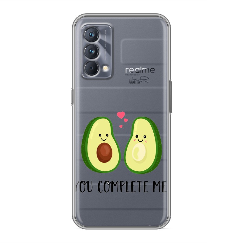 

Полупрозрачный силиконовый чехол для Realme GT Master Edition Парочка Авокадо