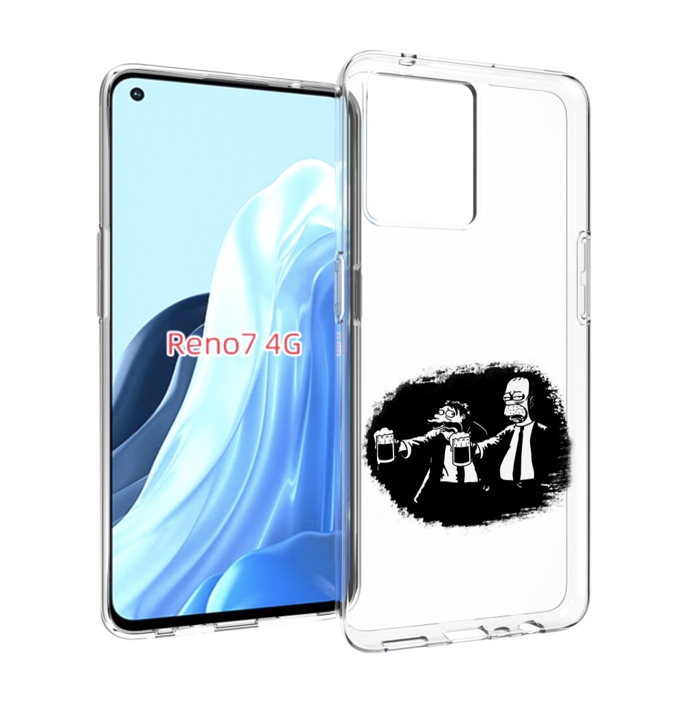 

Чехол MyPads гомер пьет для OPPO RENO 7 4G, Прозрачный, Tocco