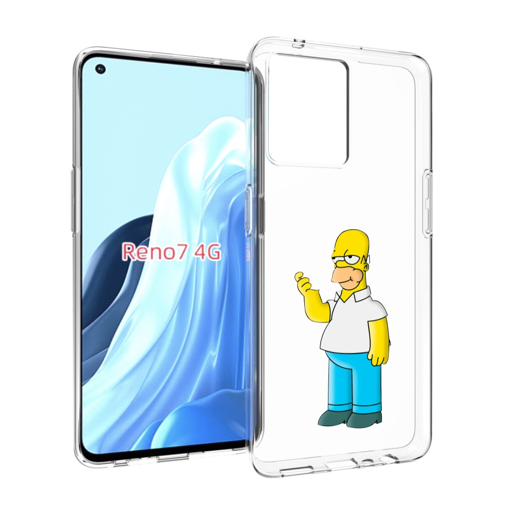 

Чехол MyPads гомер-симпсон для OPPO RENO 7 4G, Прозрачный, Tocco