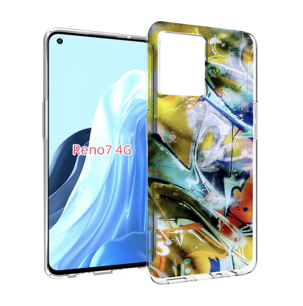 

Чехол MyPads граффити-хаос для OPPO RENO 7 4G, Прозрачный, Tocco