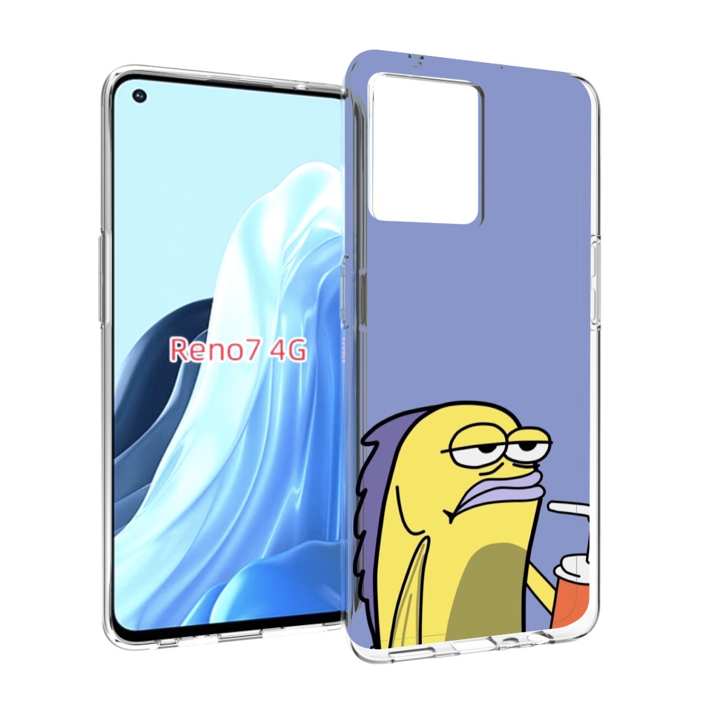 

Чехол MyPads грусная-рыба-из-спанч-боба для OPPO RENO 7 4G, Прозрачный, Tocco
