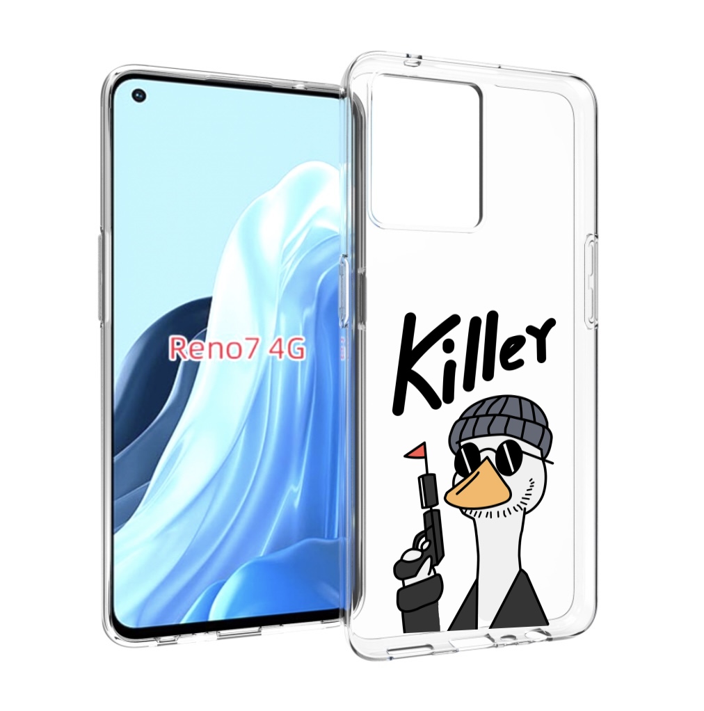 

Чехол MyPads гусь-с-пистолет для OPPO RENO 7 4G, Прозрачный, Tocco