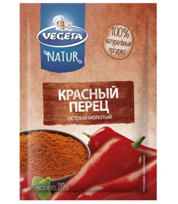 

Красный перец Vegeta Natur острый молотый 20 г