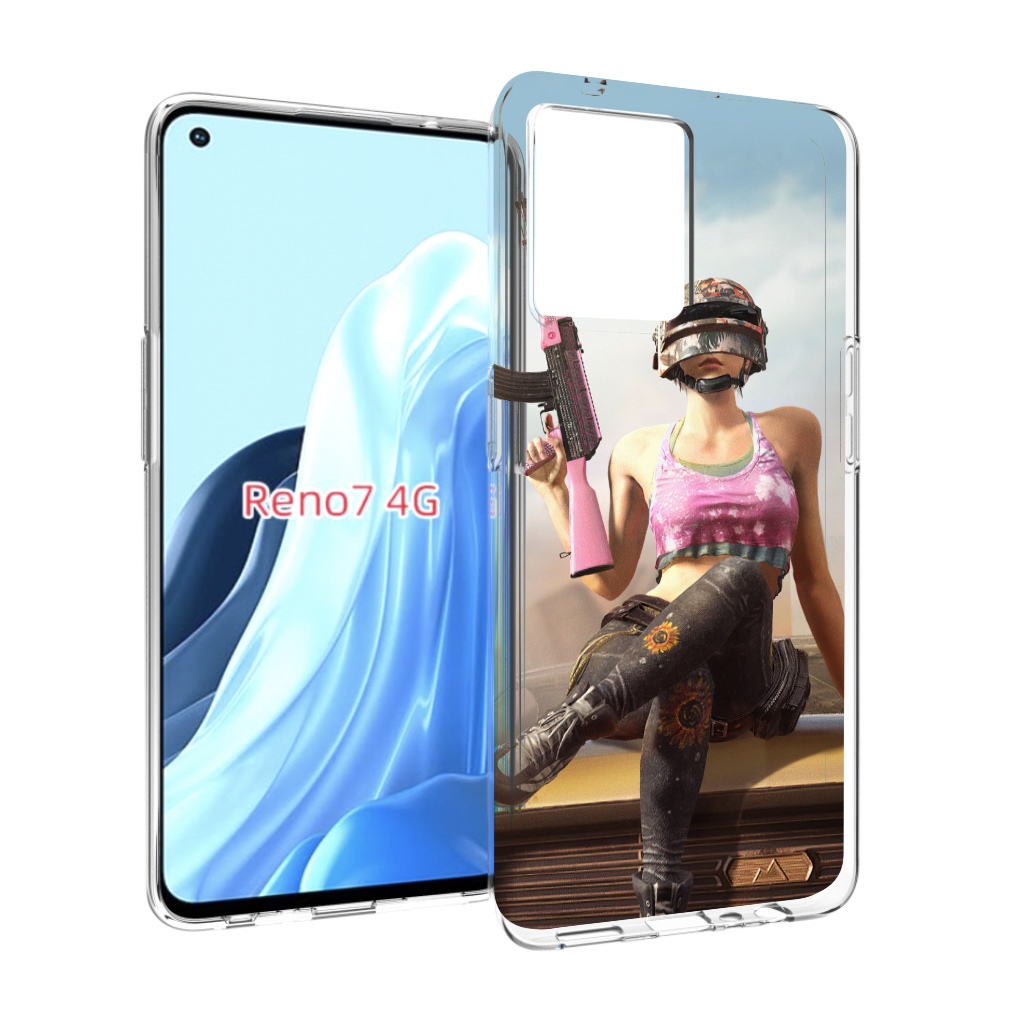 

Чехол MyPads девушка из PUBG для OPPO RENO 7 4G, Прозрачный, Tocco