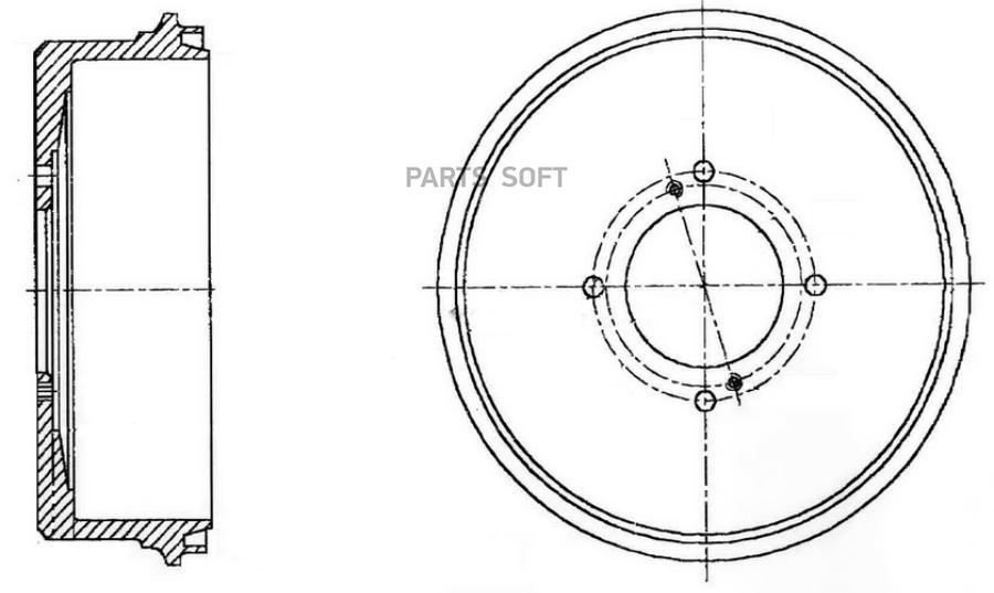 Тормозной барабан GBRAKE GD06031