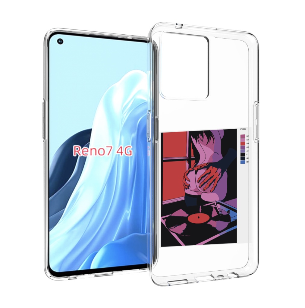 

Чехол MyPads девушка красивая сзади женский для OPPO RENO 7 4G, Прозрачный, Tocco
