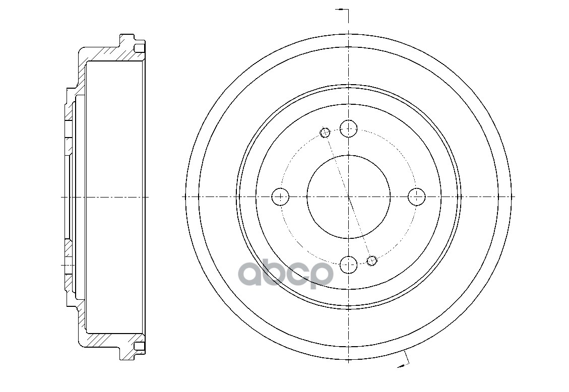 Тормозной барабан GBRAKE GD06044