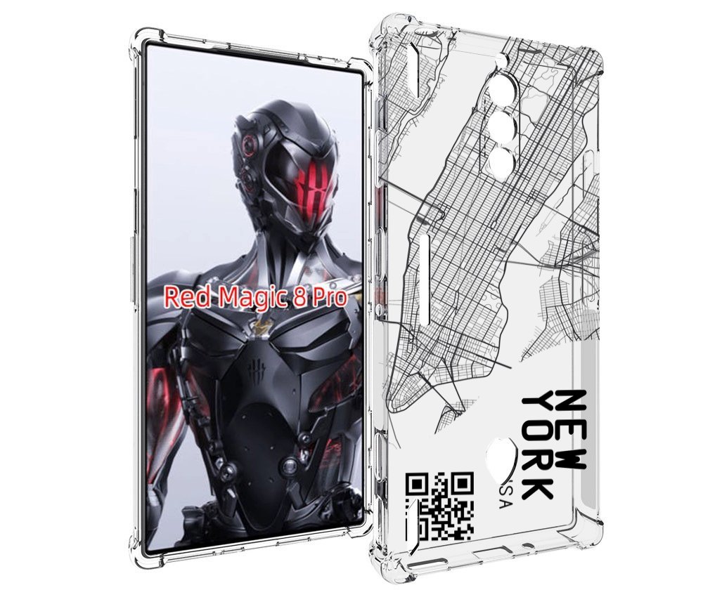 

Чехол MyPads схема-нью-йорк для ZTE Nubia Red Magic 8 Pro / Red Magic 8 Pro Plus, Tocco