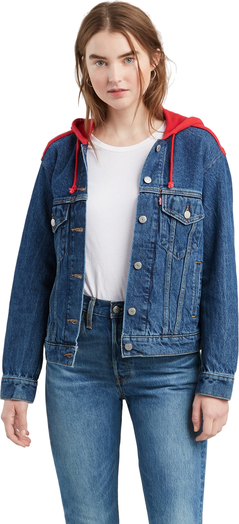 

Джинсовая куртка женская Levi's 72762 синяя XL, Синий, 72762