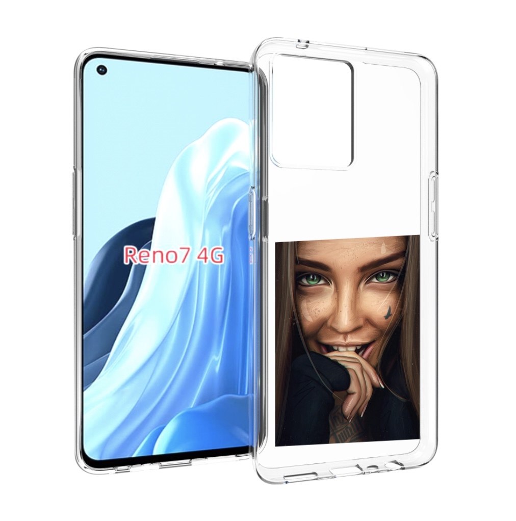 

Чехол MyPads девушка улыбается женский для OPPO RENO 7 4G, Прозрачный, Tocco