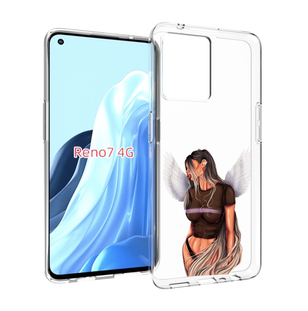 

Чехол MyPads девушка-ангел-с-крыльями женский для OPPO RENO 7 4G, Прозрачный, Tocco