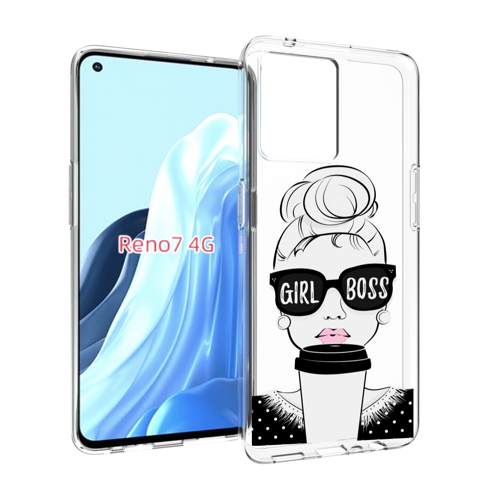 

Чехол MyPads девушка-босс женский для OPPO RENO 7 4G, Прозрачный, Tocco