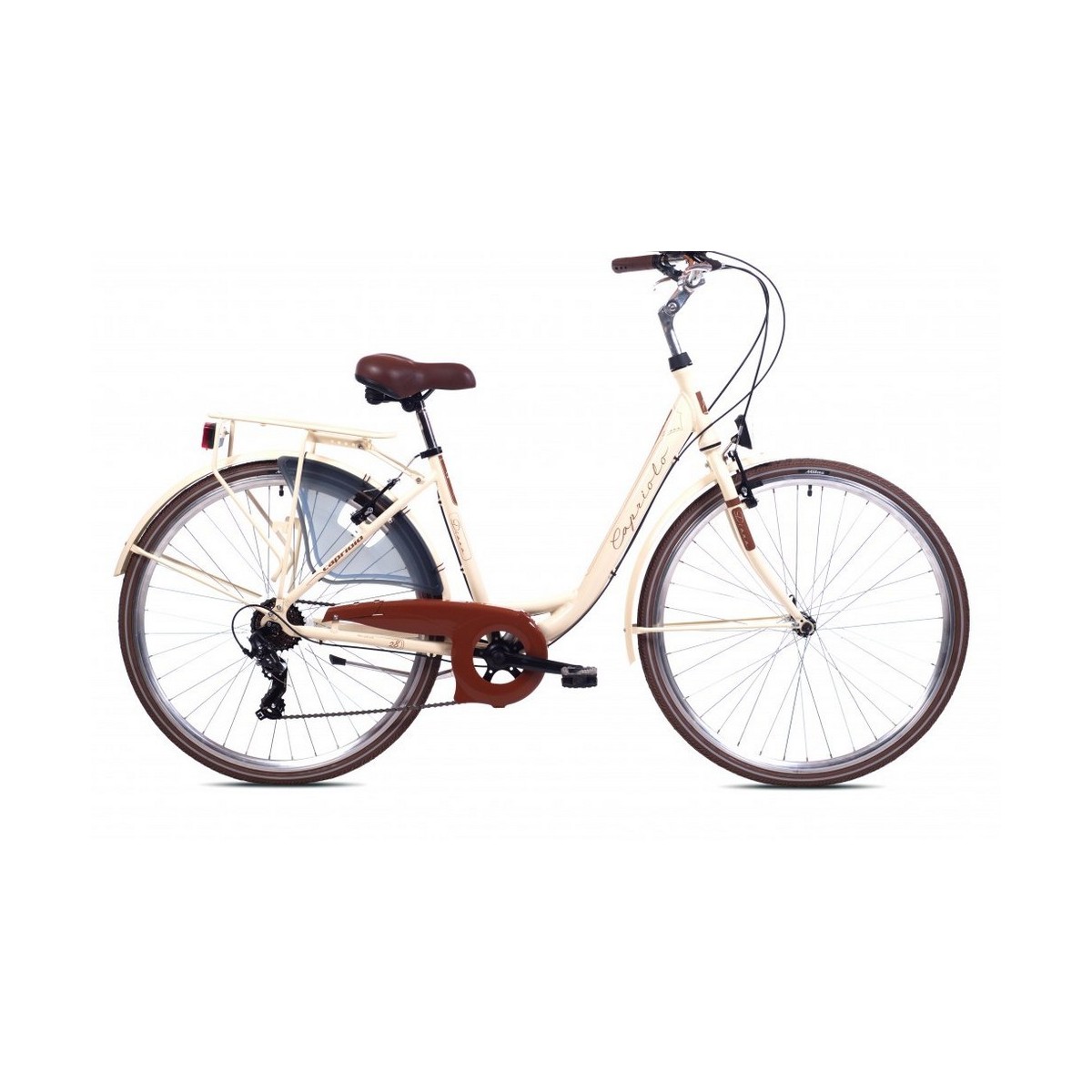 Велосипед CAPRIOLO CITY DIANA ALU 28'' 1 X 6, ALU 18'' кремовый 2024
