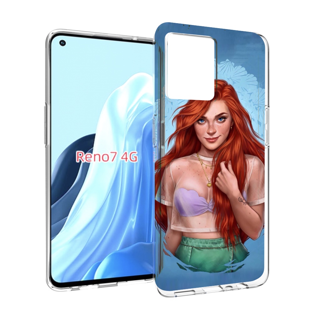 

Чехол MyPads девушка-в-голубом-фоне женский для OPPO RENO 7 4G, Прозрачный, Tocco