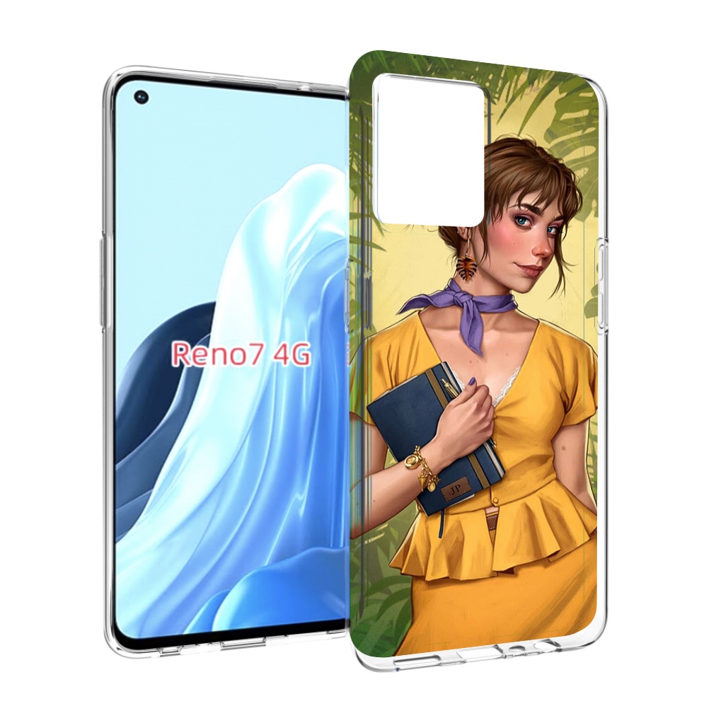 

Чехол MyPads девушка-в-зелени женский для OPPO RENO 7 4G, Прозрачный, Tocco