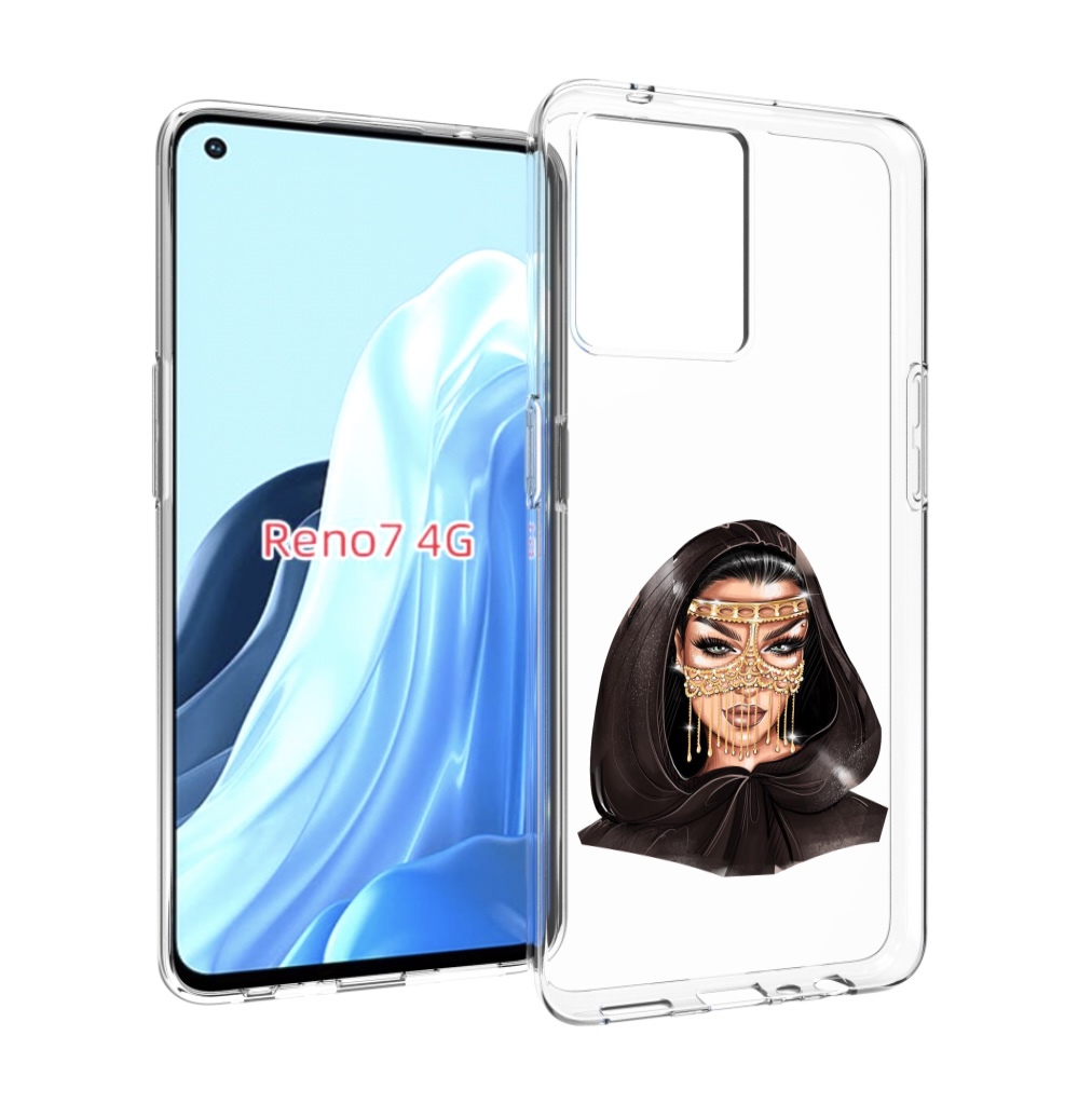

Чехол MyPads девушка-в-золотой-маске для OPPO RENO 7 4G, Прозрачный, Tocco
