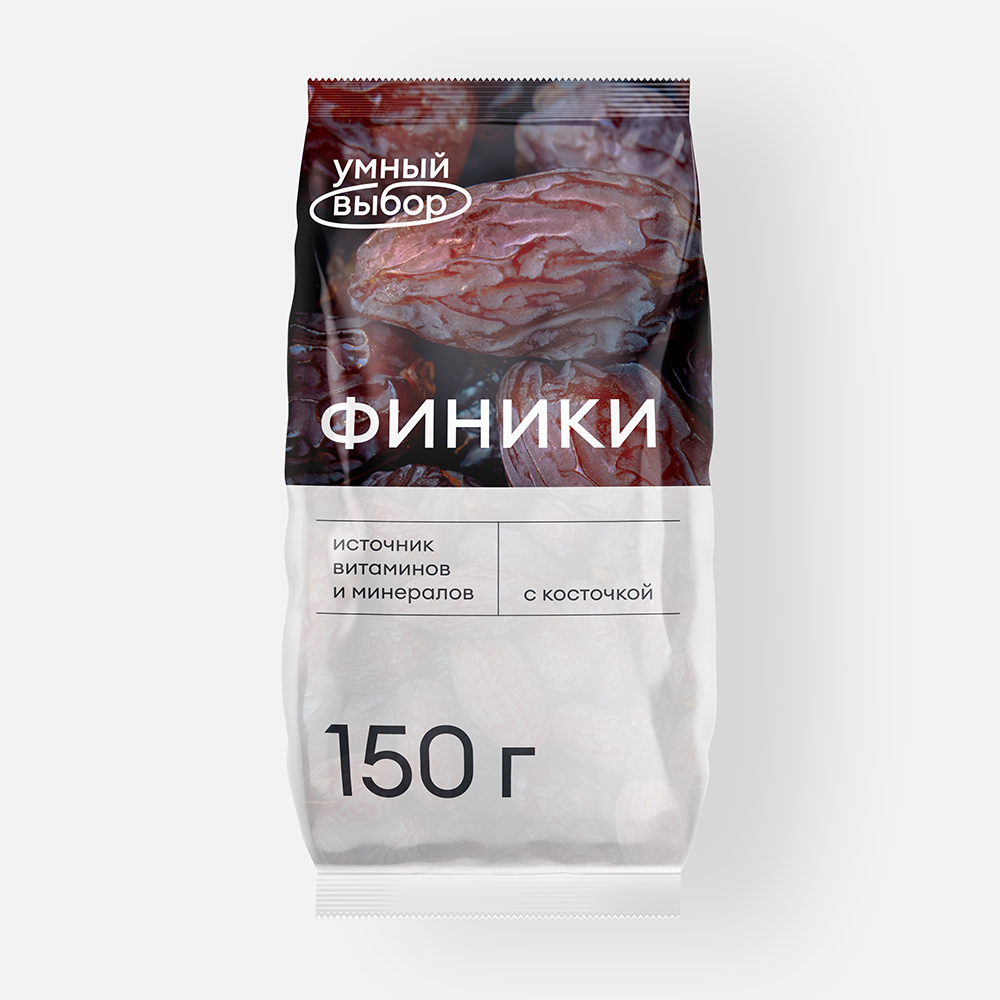 

Финики Умный выбор сушёные, 150 г