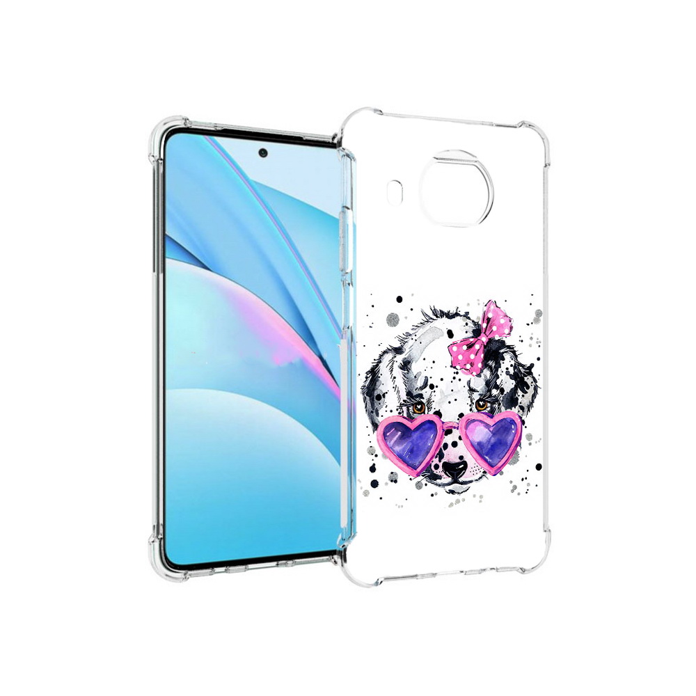 

Чехол MyPads Tocco для Xiaomi Mi 10T Lite долматинец в очках (PT154732.269.337), Прозрачный, Tocco