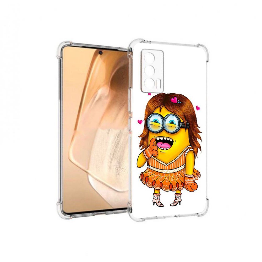 

Чехол MyPads Tocco для Vivo iQOO Neo 5 Миньон девочка (PT226960.398.116), Прозрачный, Tocco