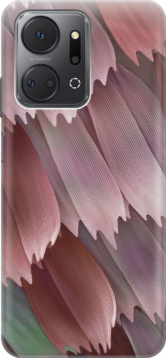 

Силиконовый чехол на Honor X7a с принтом "Розовые лепестки", Красный;розовый, 159387