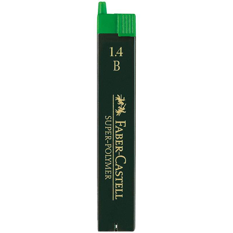 

Грифели для механических карандашей Faber-Castell, 6шт., 1,4мм, B - (2 упак.)