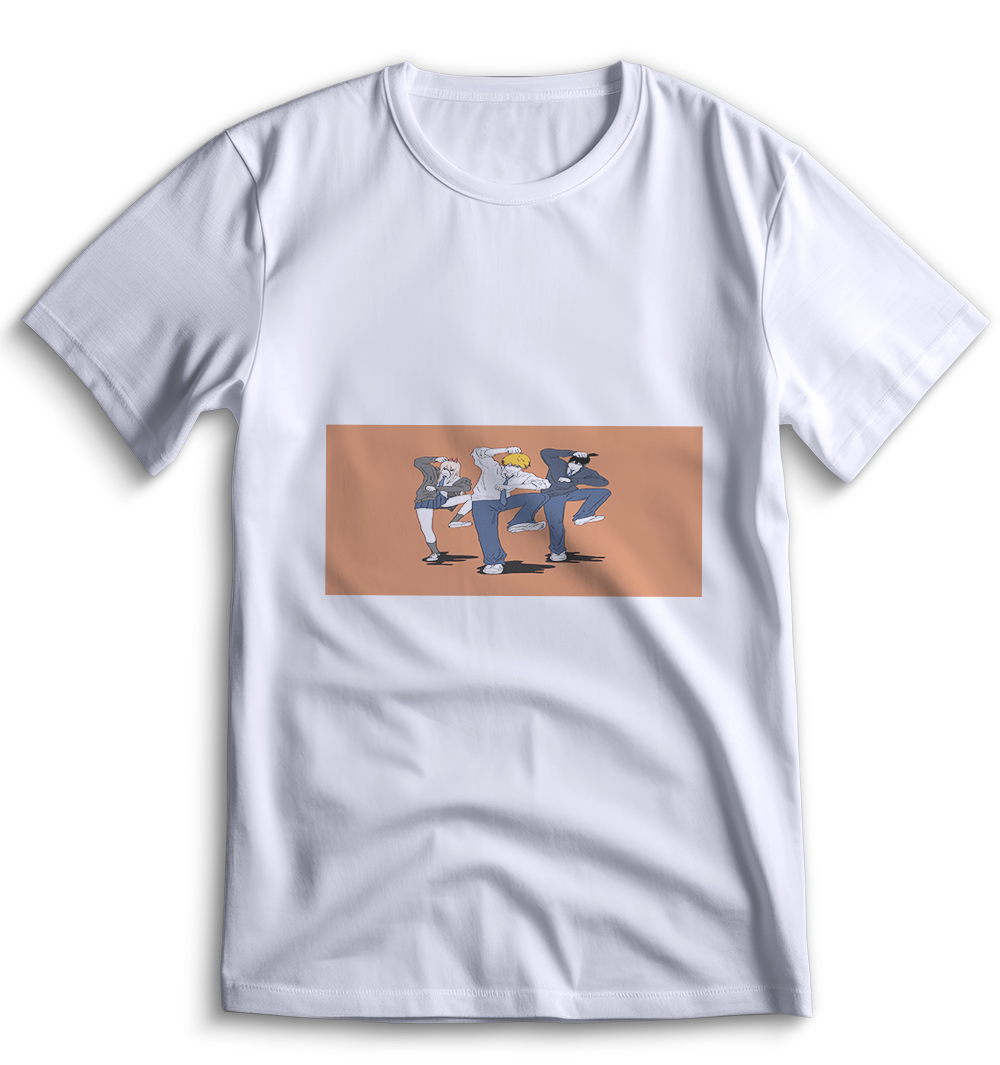 Белая футболка Человек Бензопила 0023 размер M от Top T-shirt.