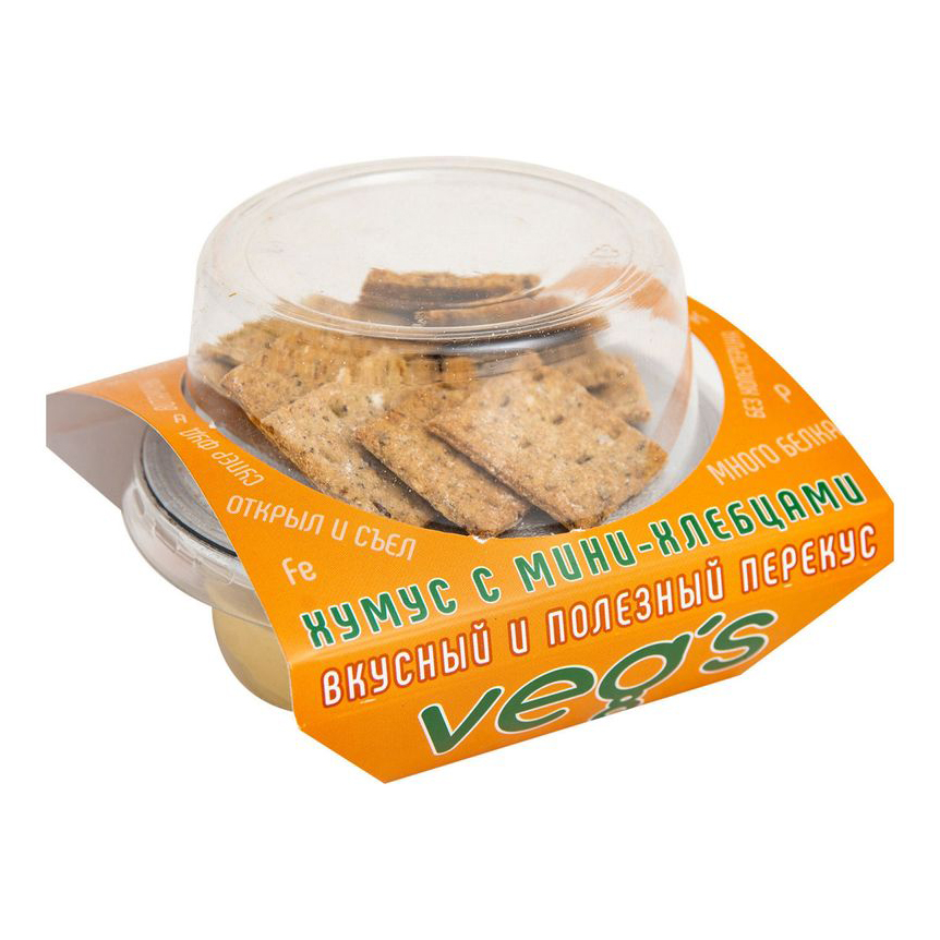 

Хумус Vegs классический с мини-хлебцами 100 г