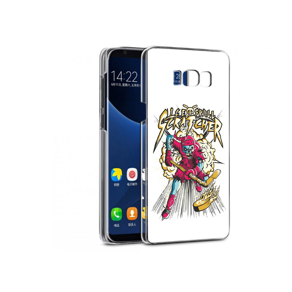 

Чехол MyPads Tocco для Samsung Galaxy S7 нарисованный скелет хоккеист (PT40116.513.514), Прозрачный, Tocco